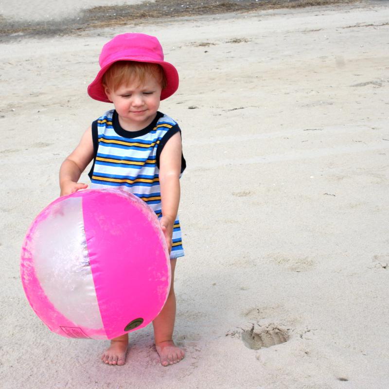 Antje and a Beach Ball