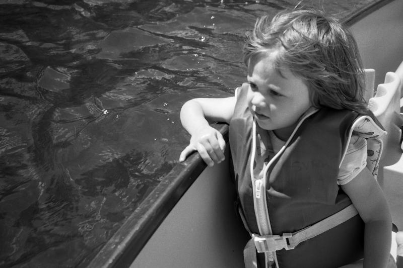 antje in the canoe