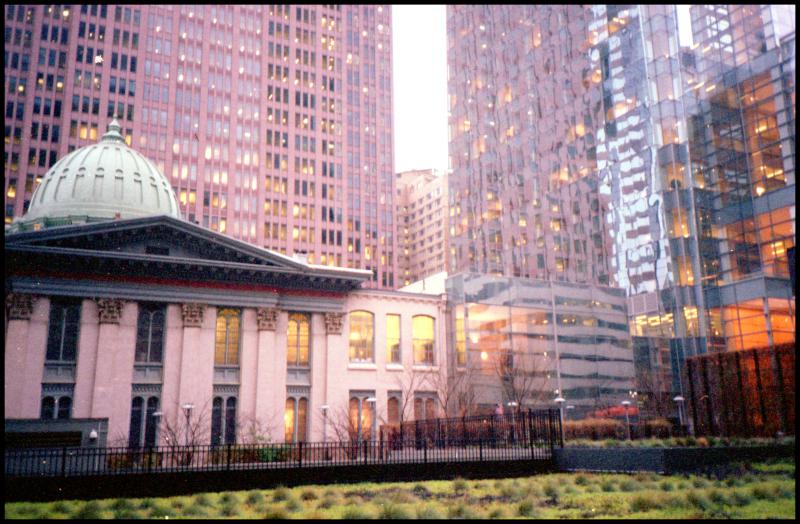 comcast center and church