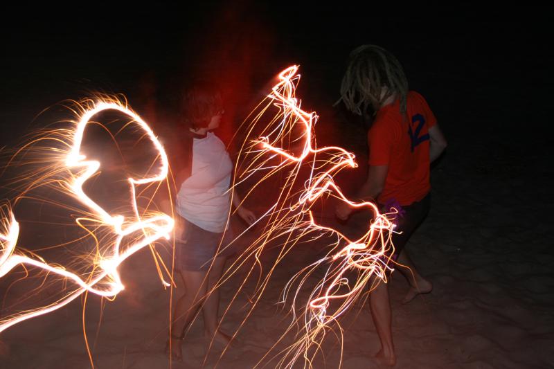 Dancing with Sparklers