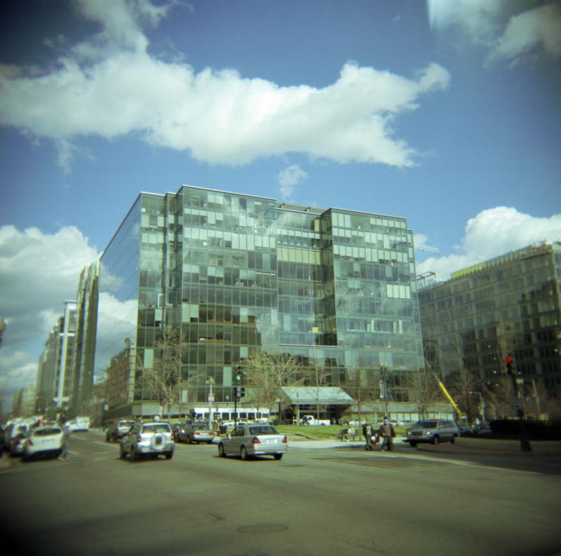 glass building