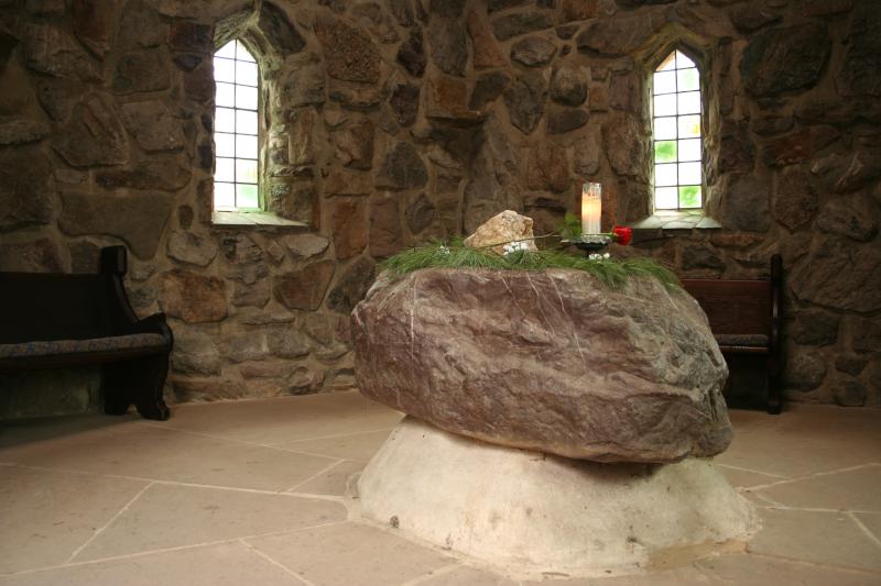 Inside St Columba Chapel