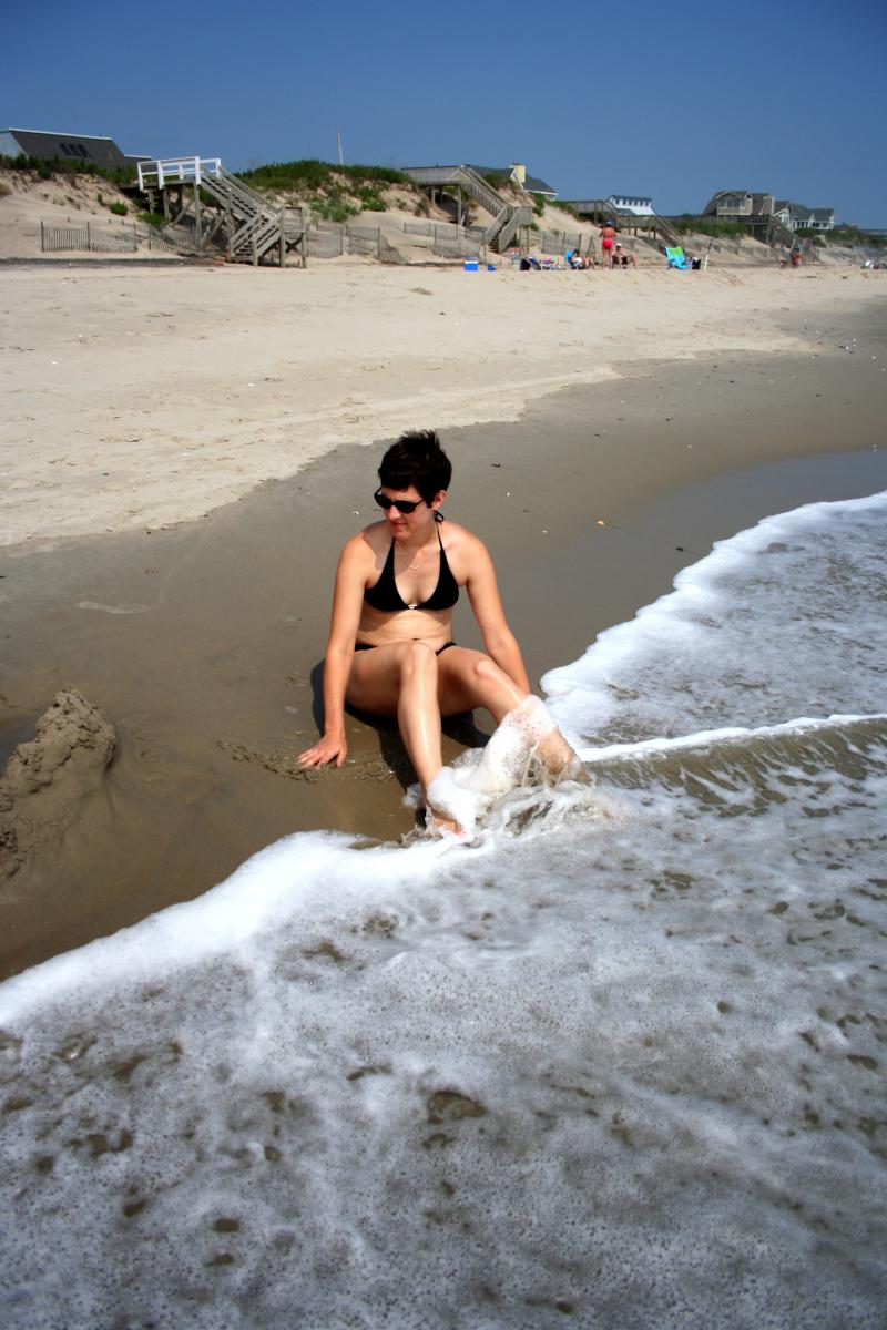 Kaela in the Surf