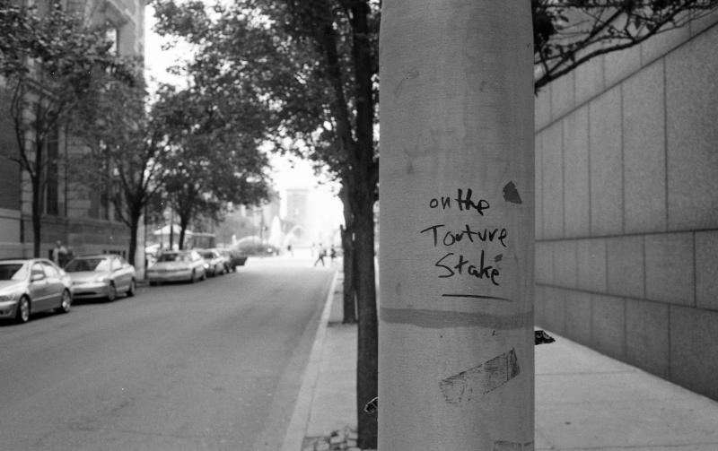 on the torture stake