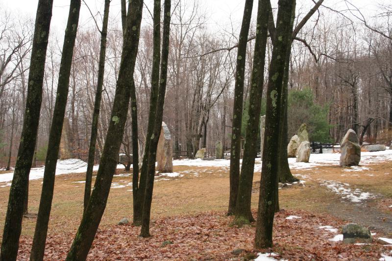 Stones through the trees