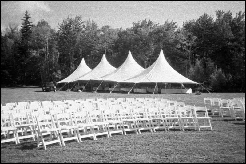 tent and chairs
