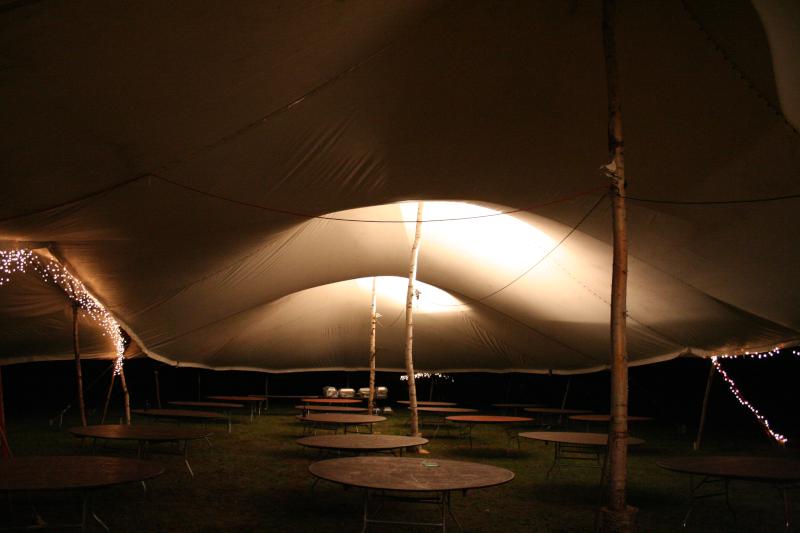Tent at night