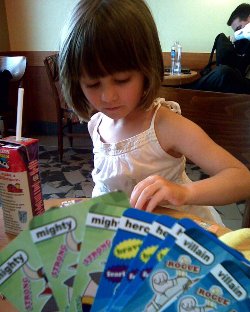 Word Girl Go Fish at Starbucks