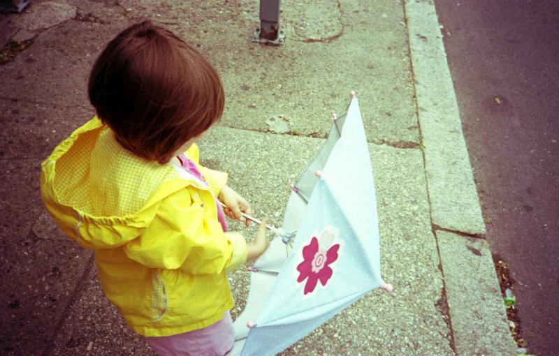 yellow raincoat